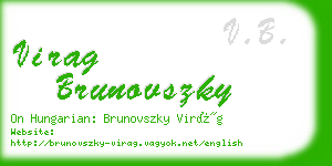 virag brunovszky business card